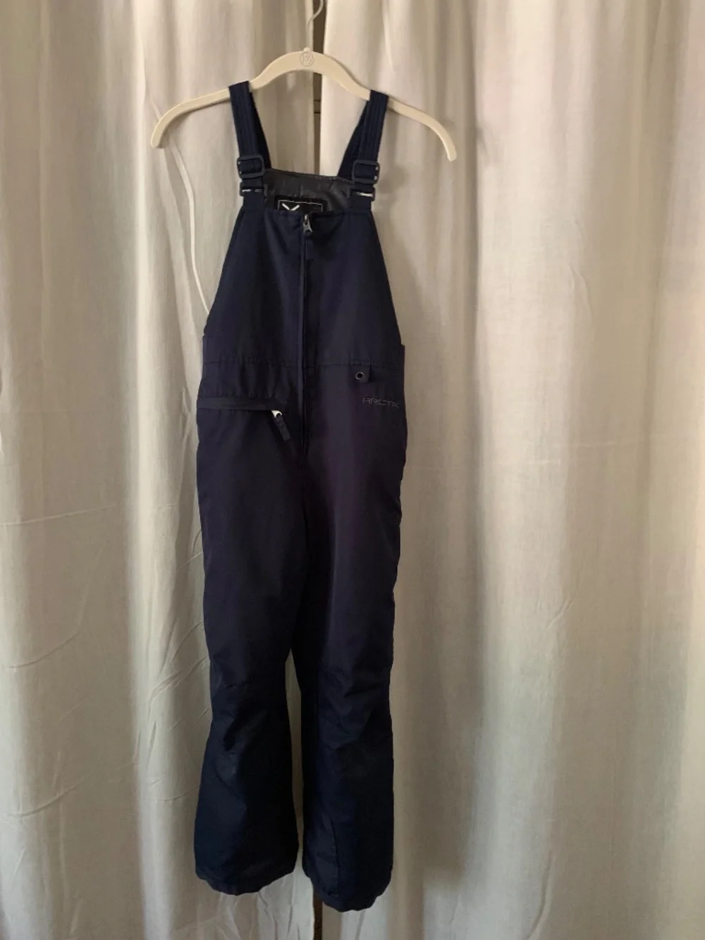 Arctix Kids Navy Insulated Snow Bib Ski Snowboard Pants Size Small 8